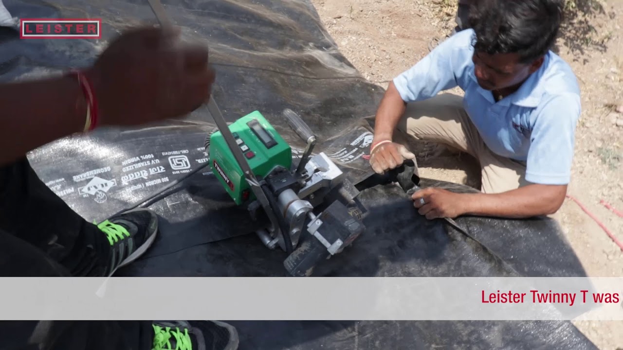 Water Storage Pond Lining with LEISTER TWINNY T