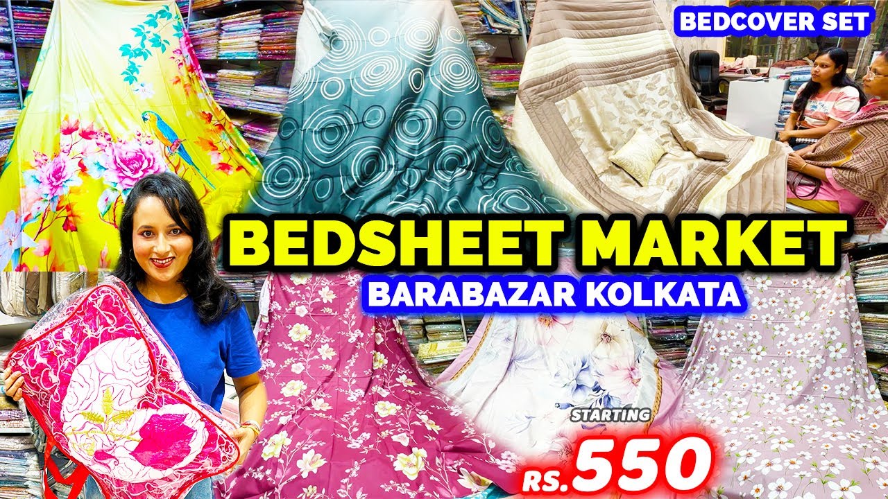 Barabazar Bedsheet Market | Pure Cotton Bedsheet | CHEAPEST Bedsheet Collection in Barabazar Kolkata
