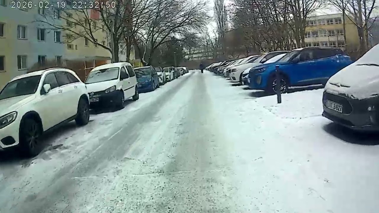 Winter Radtour in der Stadt