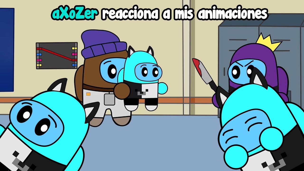 aXoZer Reacciona a mis Animaciones de Among Us