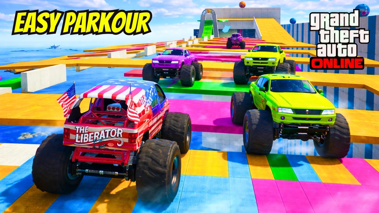 Easy Parkour and Runners #gta #gta5 #gtav #gtaonline #gta5online #parkour #runners #stuntrace #stunt