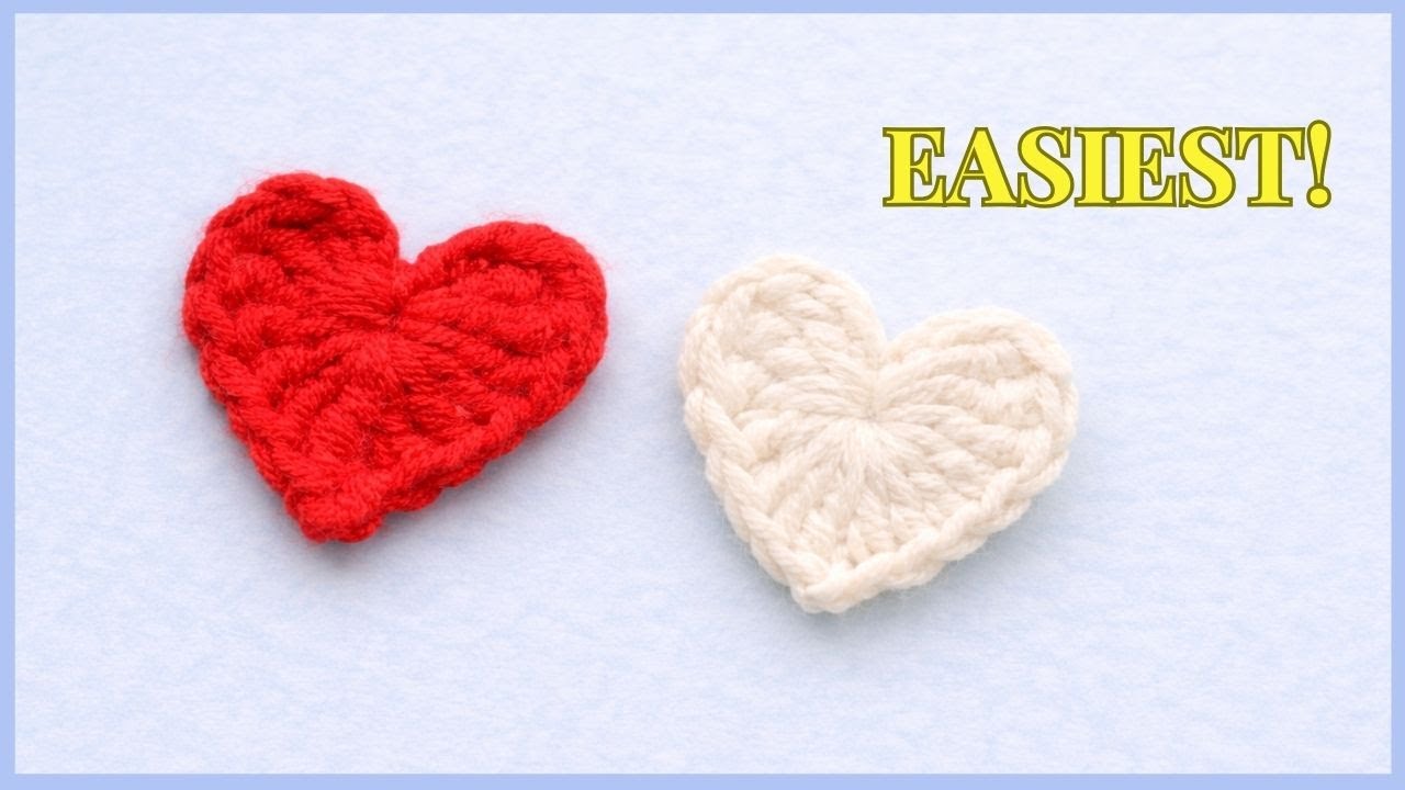 Easy Crochet Mini Heart for beginners ❤️ | Super Fast & Beginner-Friendly Project 🧶