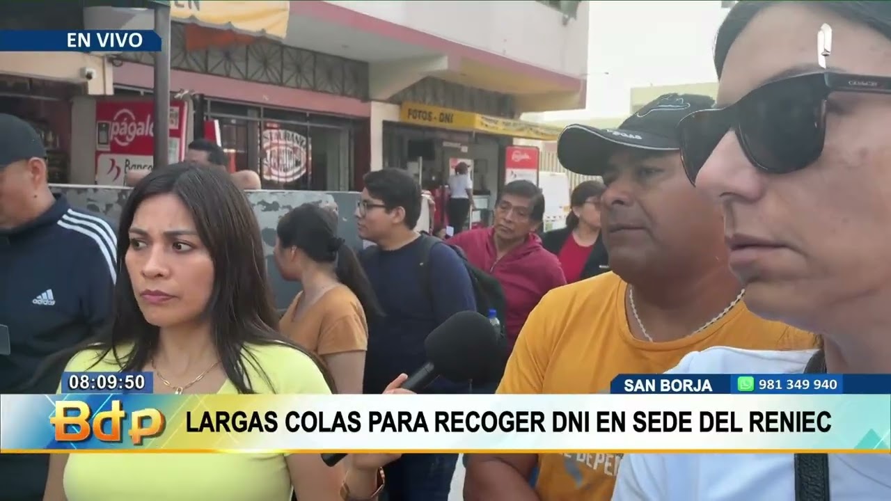 San Borja: largas colas se registran en sede del Reniec para recoger DNI