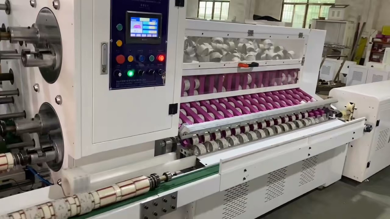 Semi-Auto Slitting Machine for Adhesive Tape.