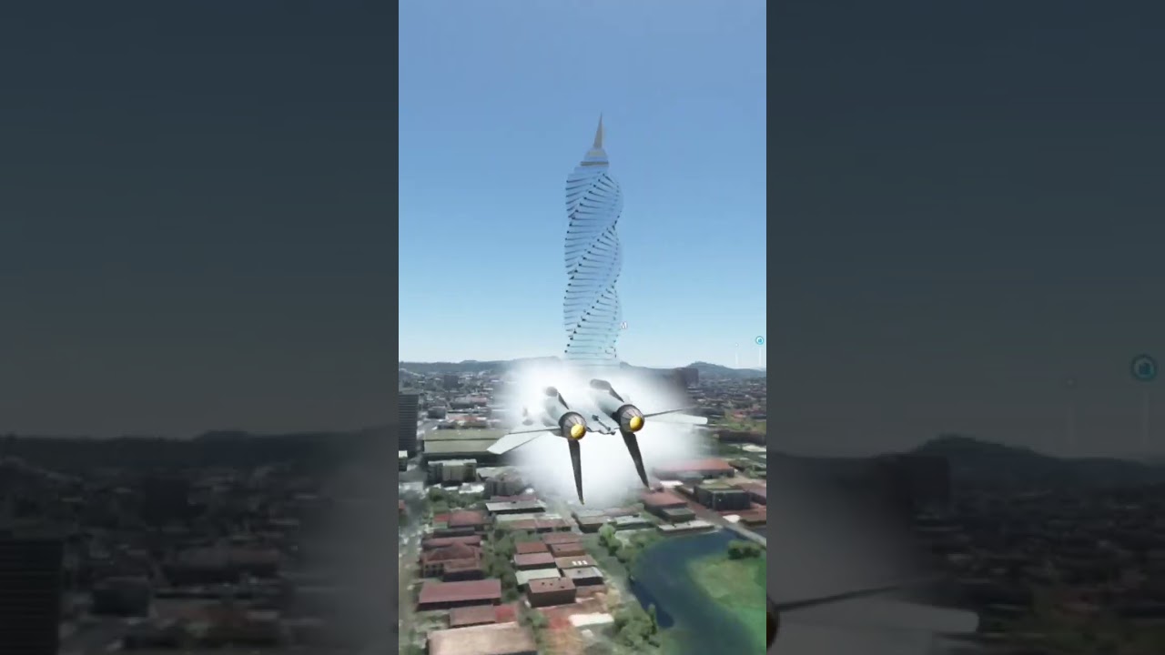 MSFS F-14 Breaks Sound Barrier INVERTED By F&F TOWER, Panama! Xbox Series X