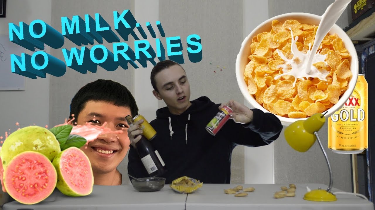 I had cereal with juice..