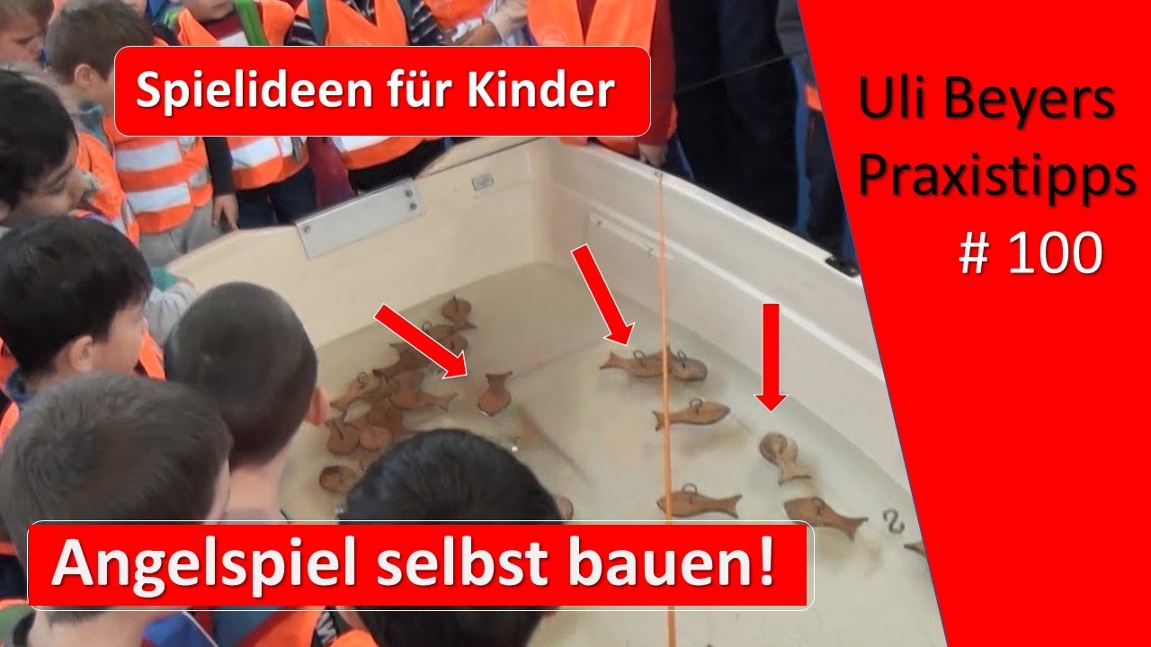 Spiele f&uuml;r Kinder mit Angeln drinnen und drau&szlig;en
