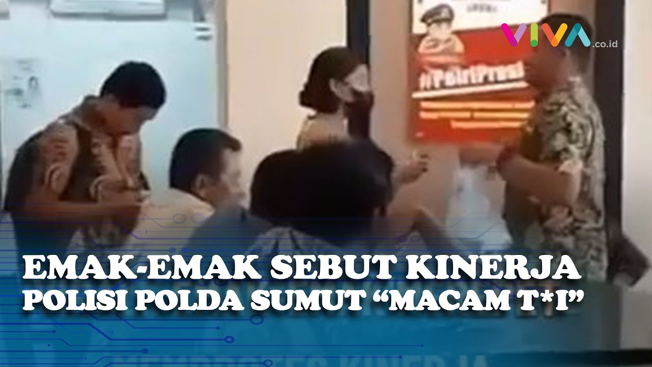 BERANI! Kasus Tak Diproses, Emak-emak Maki Polisi di Polda Sumut