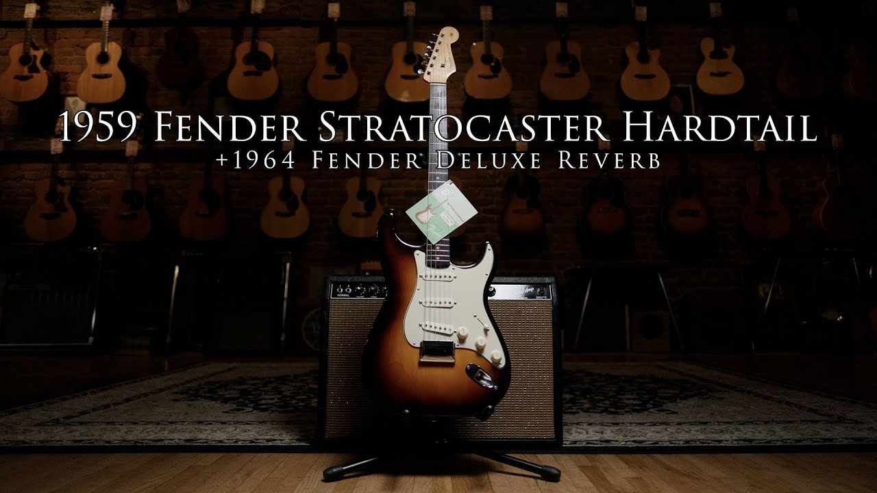 1959 Fender Stratocaster Hardtail and 1964 Deluxe Reverb