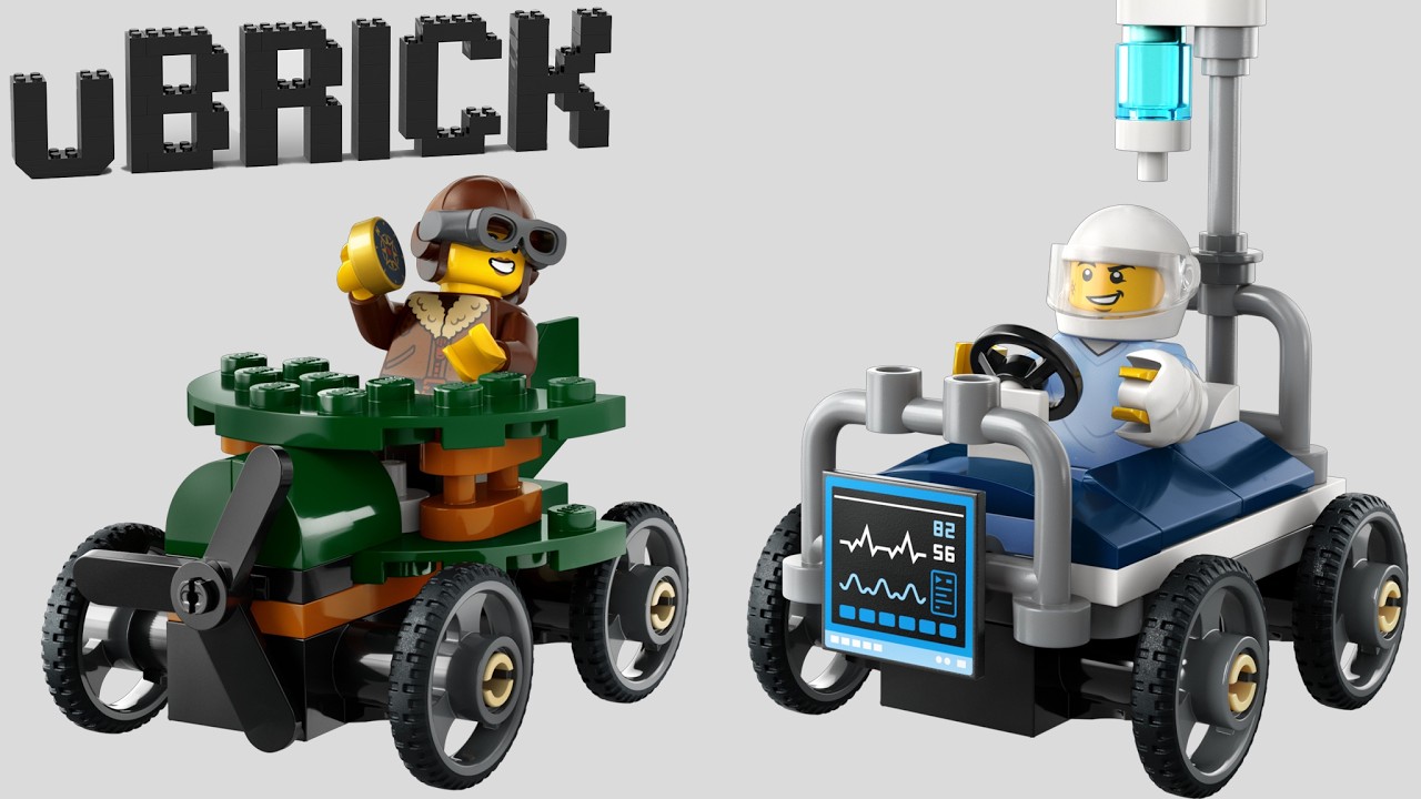 LEGO 60459 - Airplane vs. Hospital Bed Race Car Pack