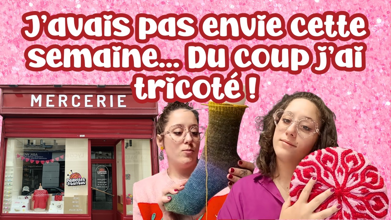 ✨ VLOG MERCERIE #35 : j'avais pas envie cette semaine... Du coup j'ai tricoté !
