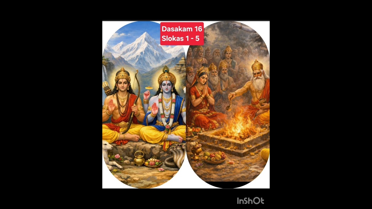 #Sriman Narayaneeyam ##Dasakam 16 #Slokas 1 - 5