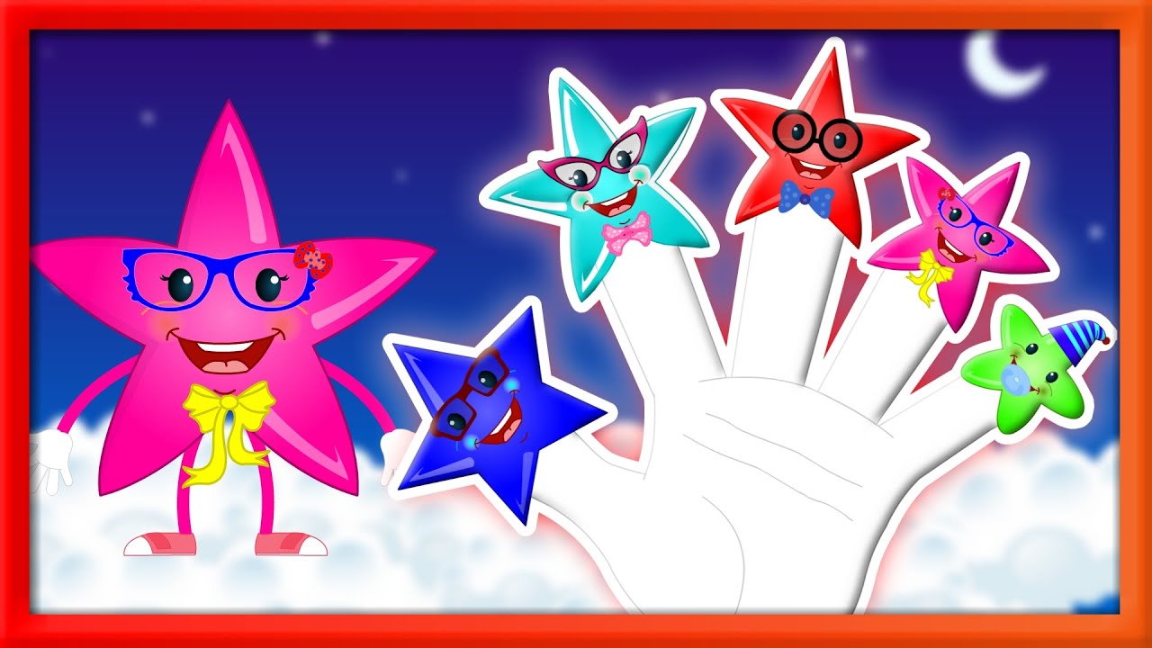 Finger Family Star Nursery Rhymes for Kids and Children's