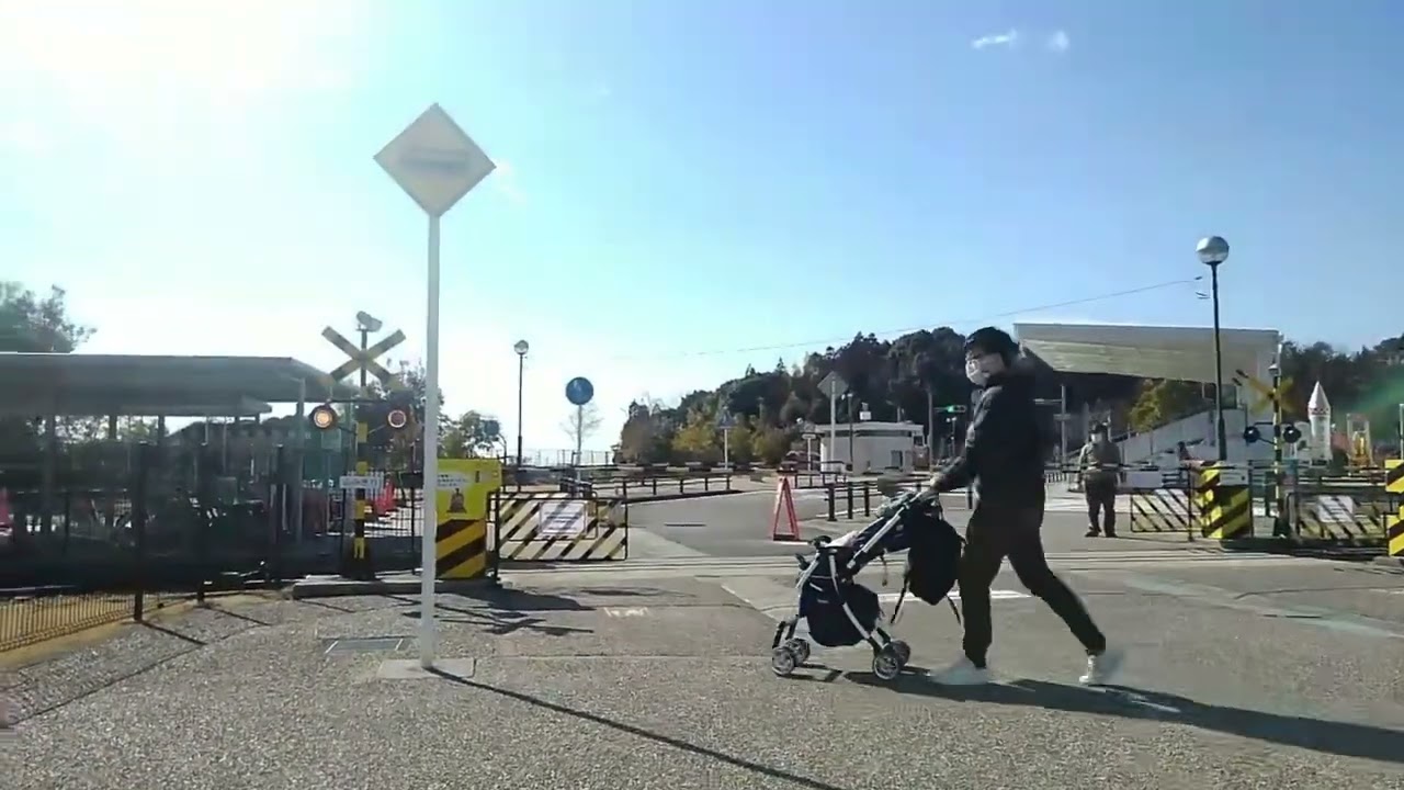豊田市　交通公園　踏切