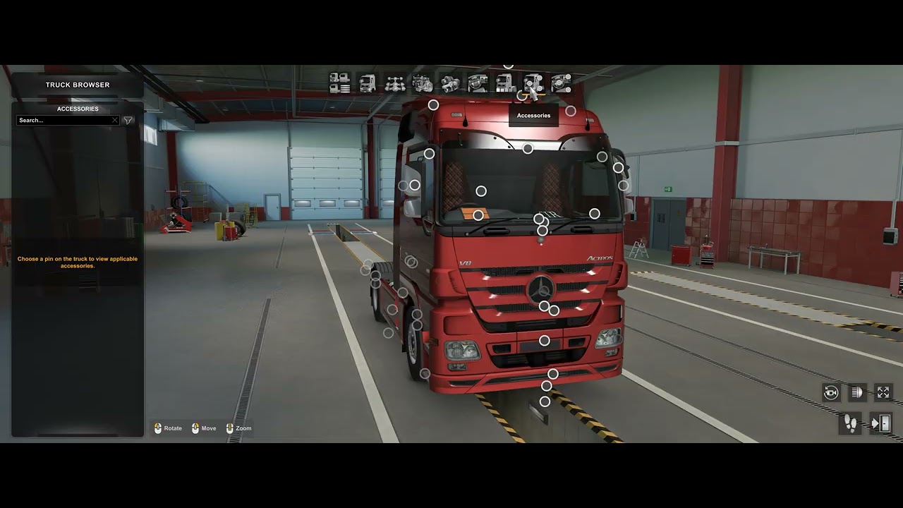 ETS2 Testing front glass slots for All SCS trucks