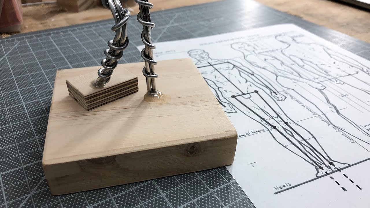 Figure Sculpture: Mounting Aluminum Wire Armature