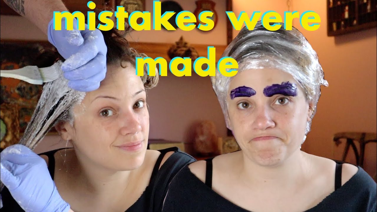 I BLEACHED MY EYEBROWS!!! And some of the rest of my hair....