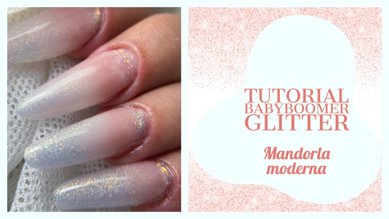 Step by step - Babyboomer glitter con scaglie incapsulate