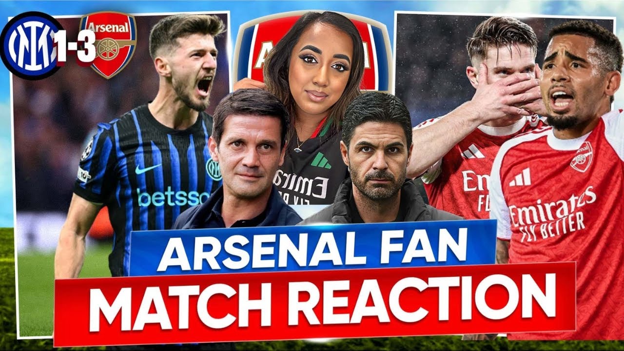 UEFA CHAMPIONS LEAGUE MATCH-WEEK 7: INTER MILAN 1-3 ARSENAL FULL MATCH HIGHLIGHTS & GOALS
