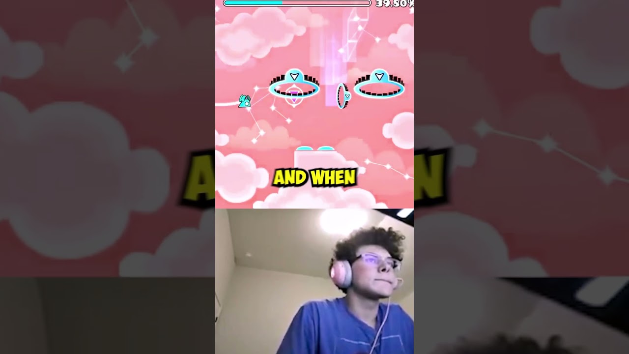 Zoink почти прошёл самый сложный уровень Geometry Dash 😳