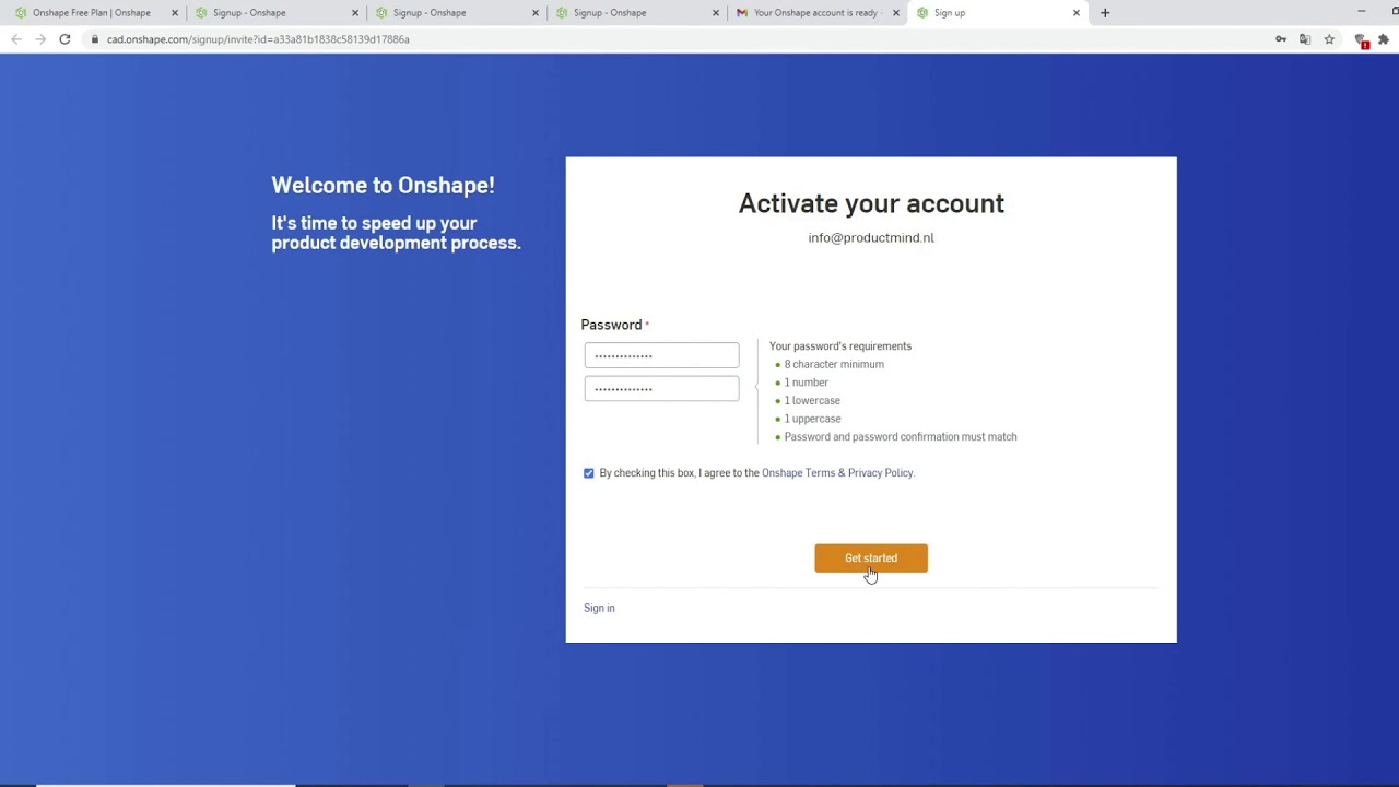 Tutorial 1: Create an account in Onshape - Create a DXF with Onshape
