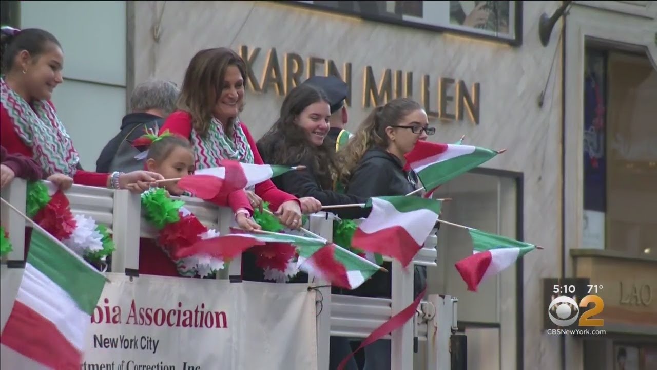 Thousands March In Annual Columbus Day Parade