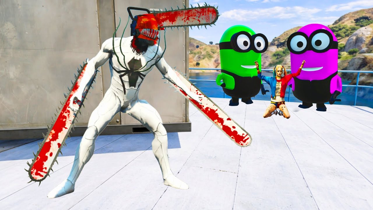 GTA 5 - Spiderman VS Minions Fight Rag doll Gameplay - Spider-man vs Minions Funny Ragdoll - EP 1