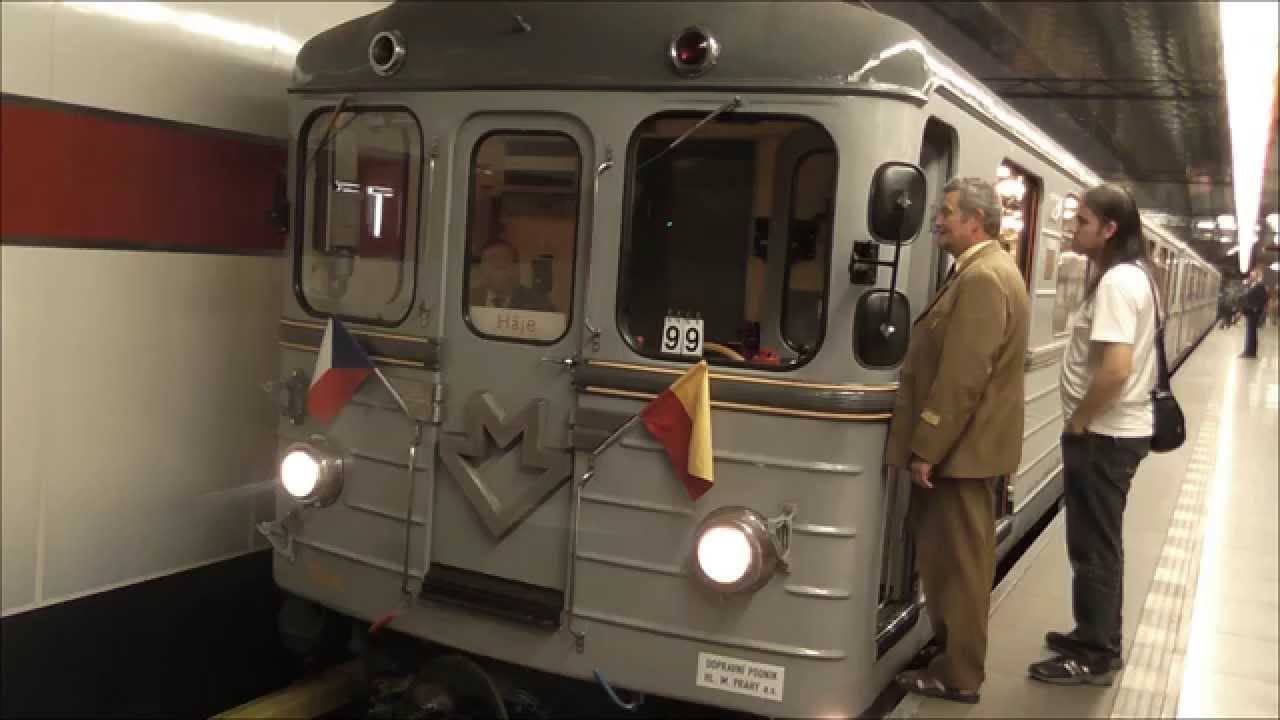 Jízda historické soupravy metro Ečs k 41 výročí zahájení provozu 8.5.2015