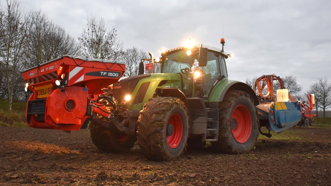 Fendt 824 + Imants 48sx spitfrees & Kuhn zaaicombi - Landbouwwerken Sven De Bruyne