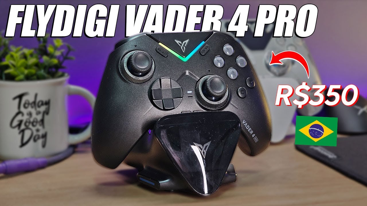 IMBATÍVEL!!! Simplesmente o melhor controle do Aliexpress nesse preço! Flydigi Vader 4 Pro com dock