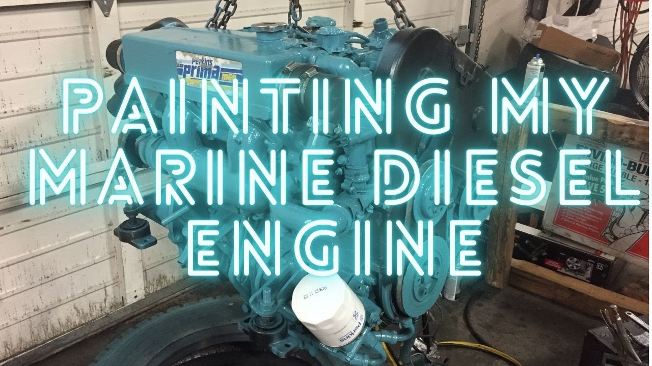 painting and installing my marine sailboat diesel engine
