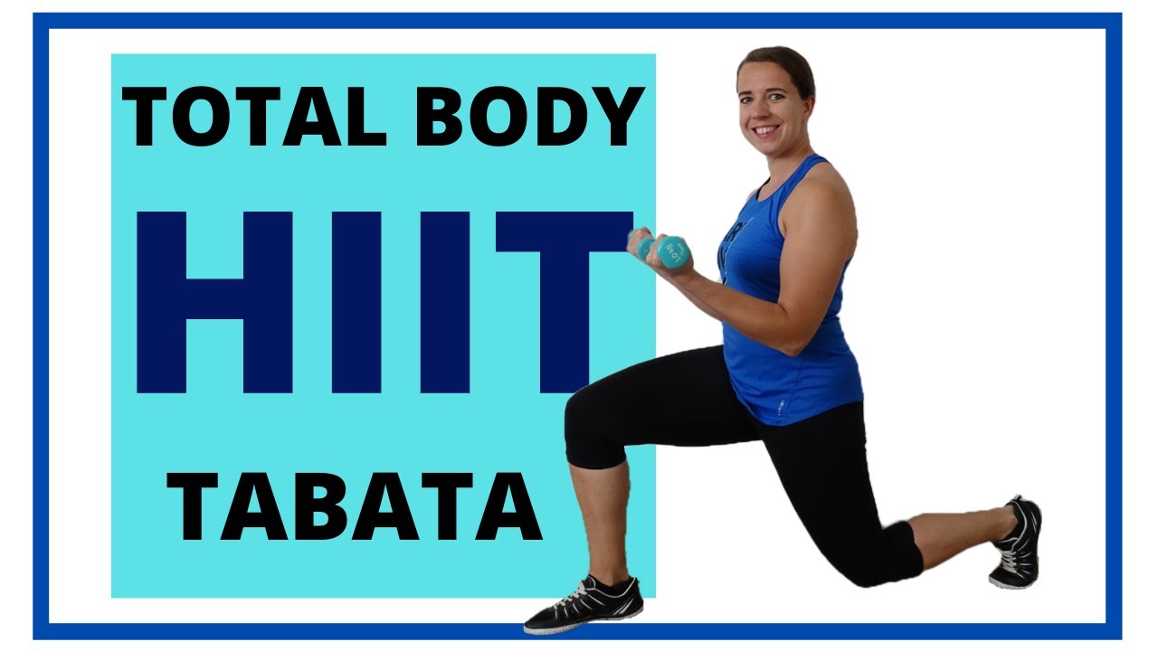 30 Min Low Impact CARDIO HIIT Workout With Weights – No Jumping – Tabata Style