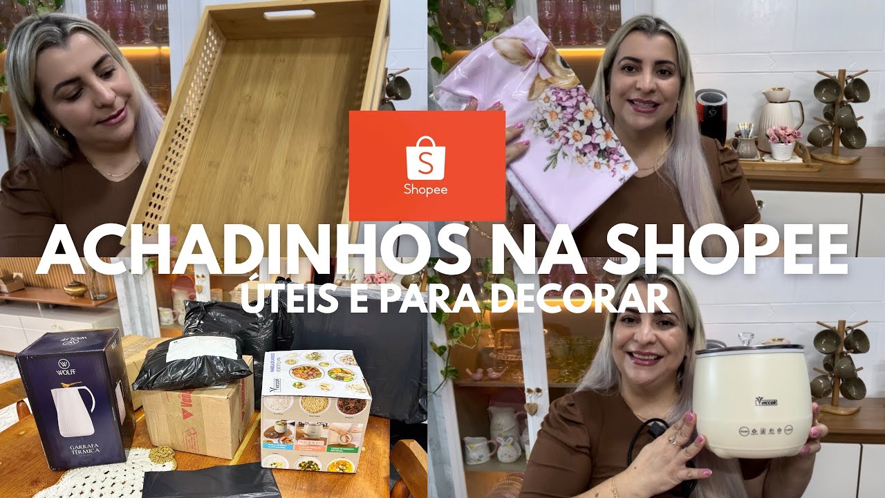 ACHADINHOS NA SHOPEE / COMPRINHAS ÚTEIS E PARA DECORAR.