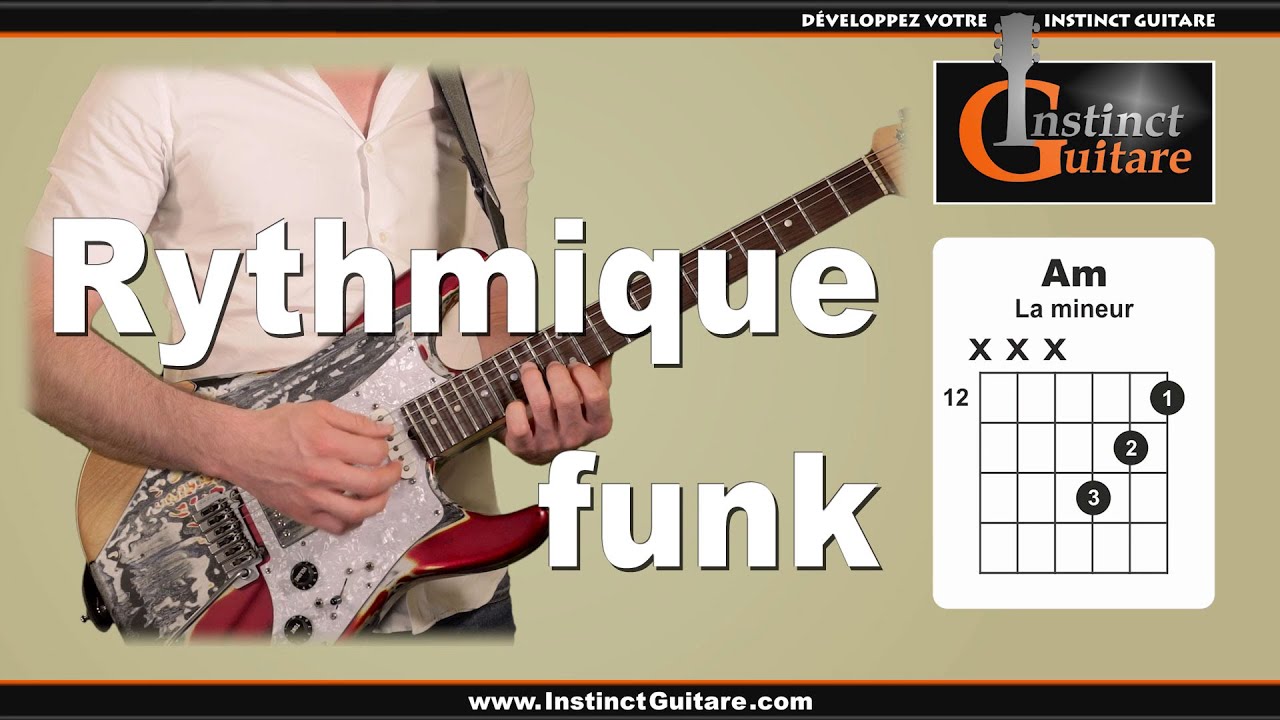 Rythmique funk &agrave; la guitare avec triades majeures et mineures