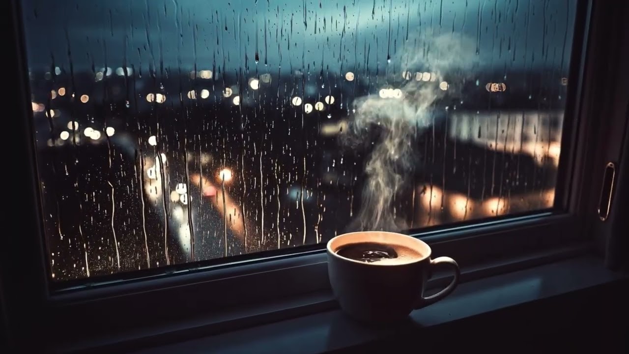A Rainy Dawn by the Window