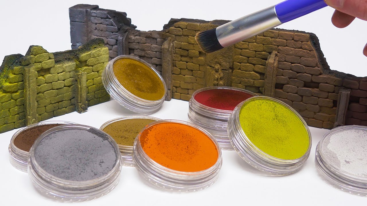 Лучше, чем краска? Используем PanPastels на рельефе.