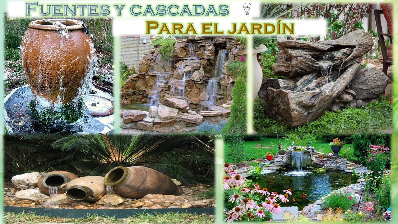 Fuentes y cascadas ✨ para el jardin 👍🌻