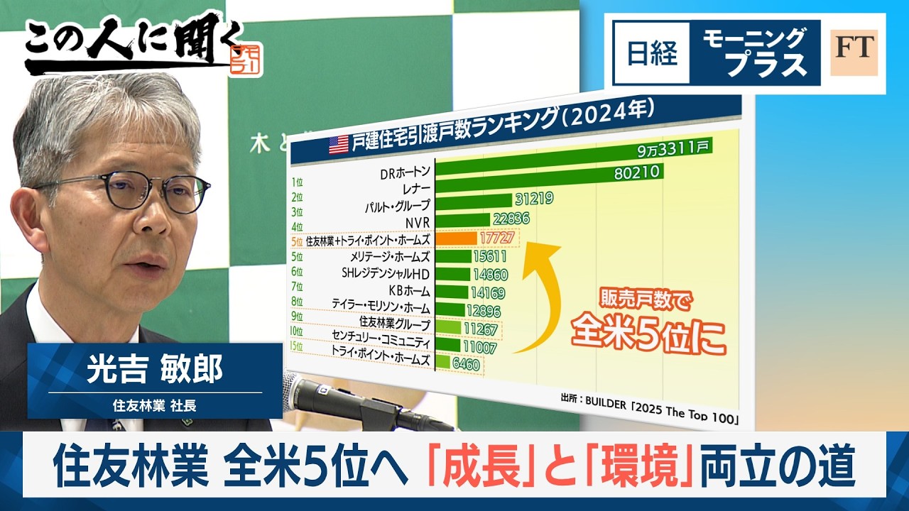 全米住宅5位へ「成長」と「環境」両立の道【日経モープラFT】