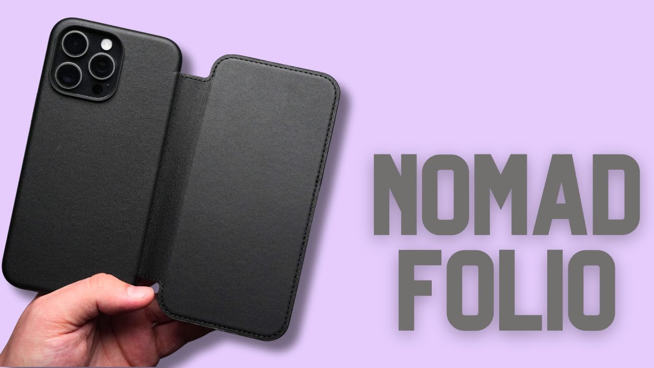 Чехол-книжка, который стоит купить! — Nomad Modern Leather Folio для iPhone 15 Pro Max