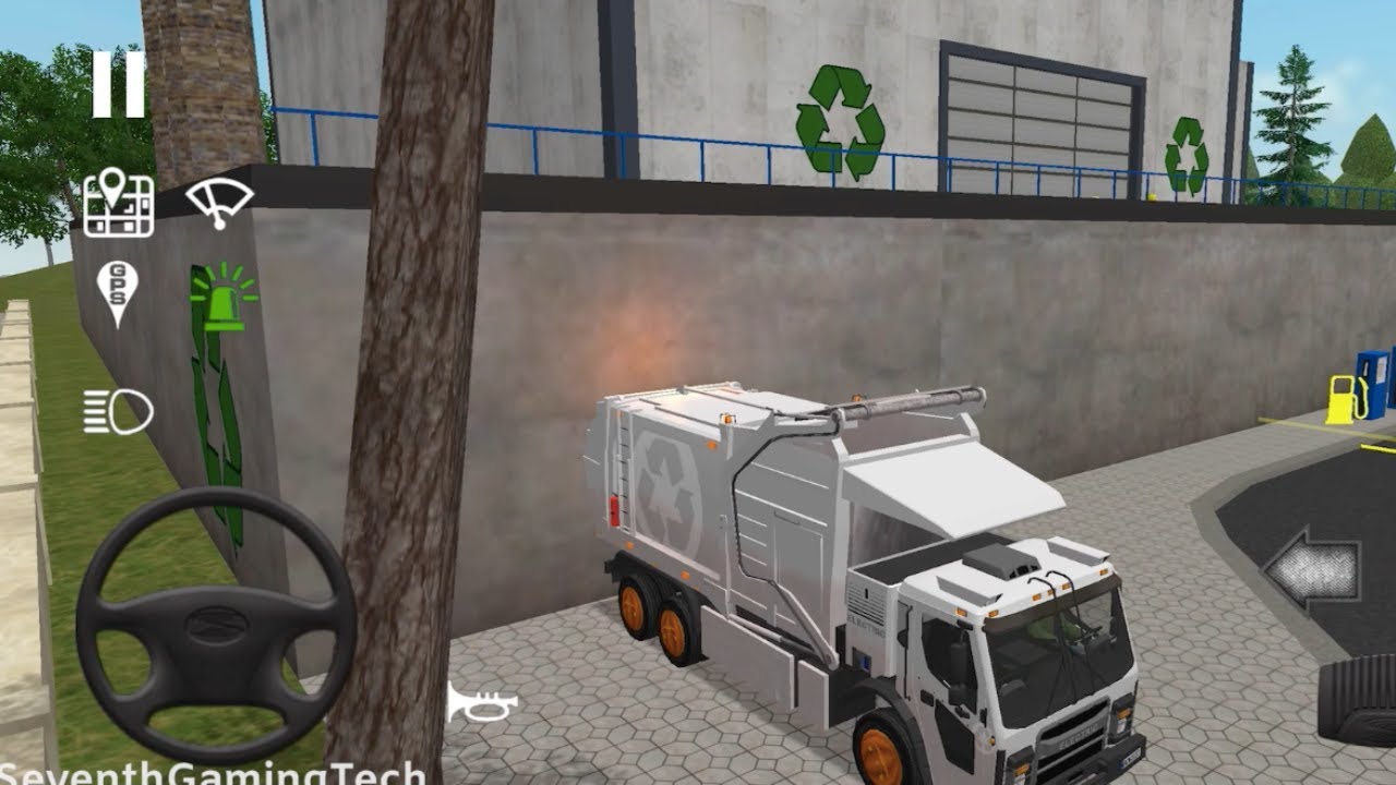 EV Truck Is Back 🌴♻️🌴♻️🌴♻️🌴♻️🌴♻️ Trash Truck Simulator Mobile Gameplay