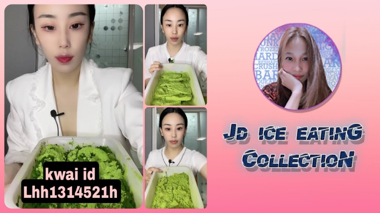 HARD ICE/CRUSHED HARD ICE/FROZEN ICE EATING COLLECTION W/ MATCHA POWDER 