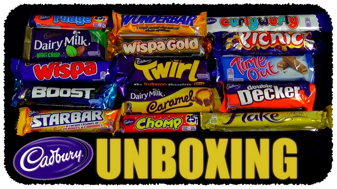 15 шт. CADBURY UNBOXING (Шоколадные батончики)