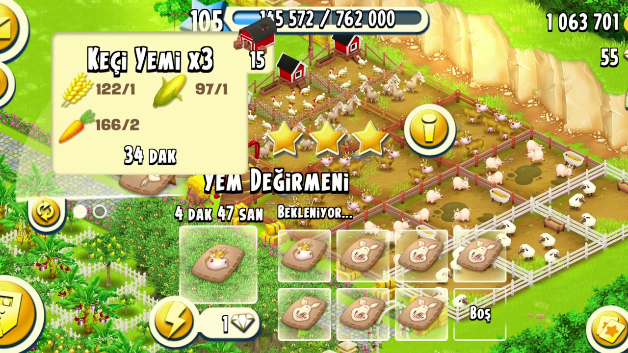 Hay Day Farm 105 level #Hayday