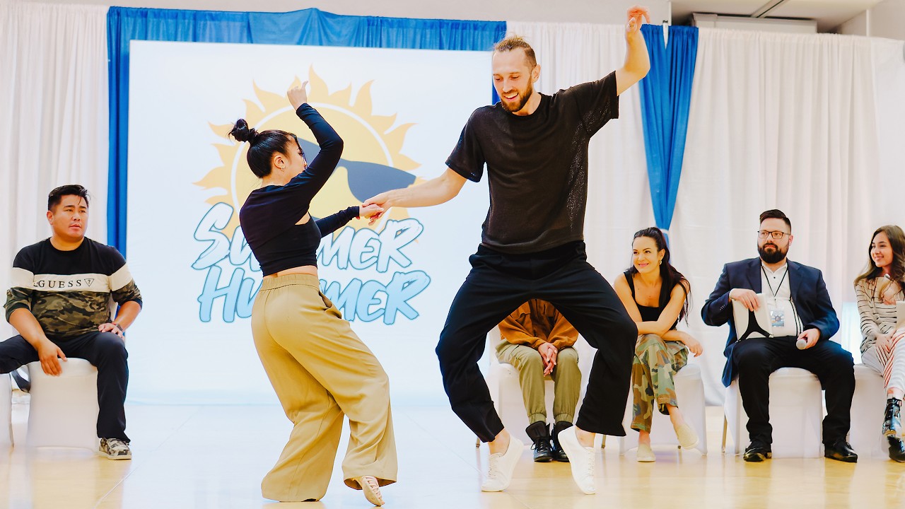 Jakub Jakoubek and Emily Huang - 3rd place Champions Jack&Jill Finals - Summer Hummer 2024
