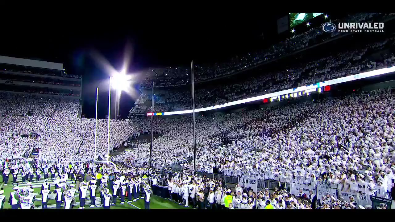 Penn State EPIC White Out Entrance Vs Auburn 2021 HD