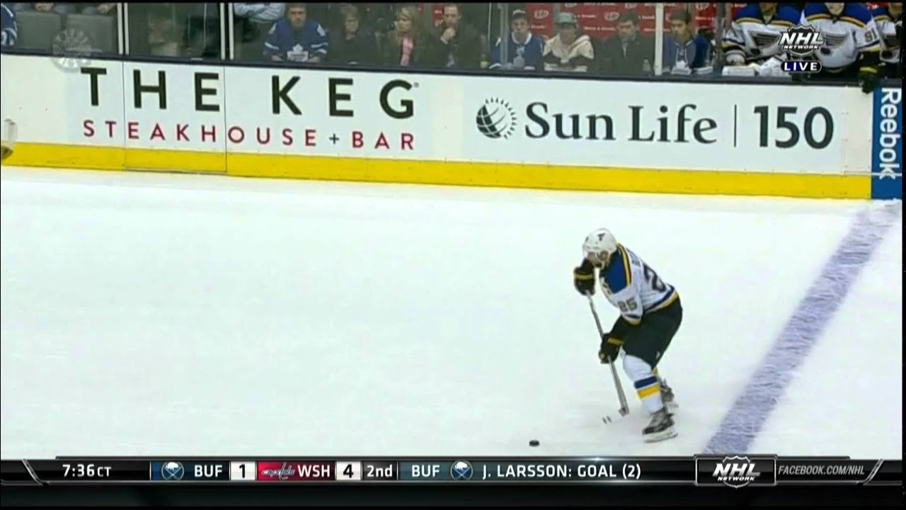 Chris Butler slapshot SHG 4-0 St. Louis Blues vs Toronto Maple Leafs Mar 7 2015 NHL