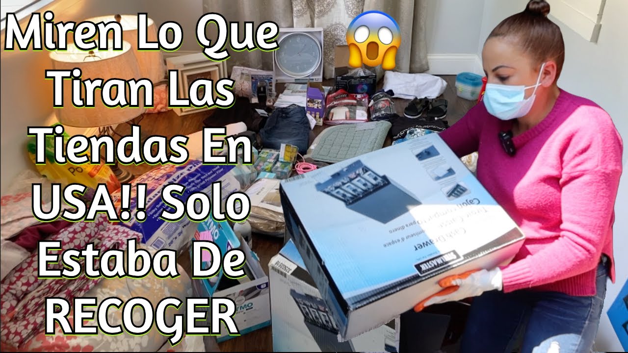 Solo Estaba De RECOGER Lo Que Tiran Las Tiendas En USA 😲😱🇺🇸Noemy B La Salvadoreña/Dumpter Diving