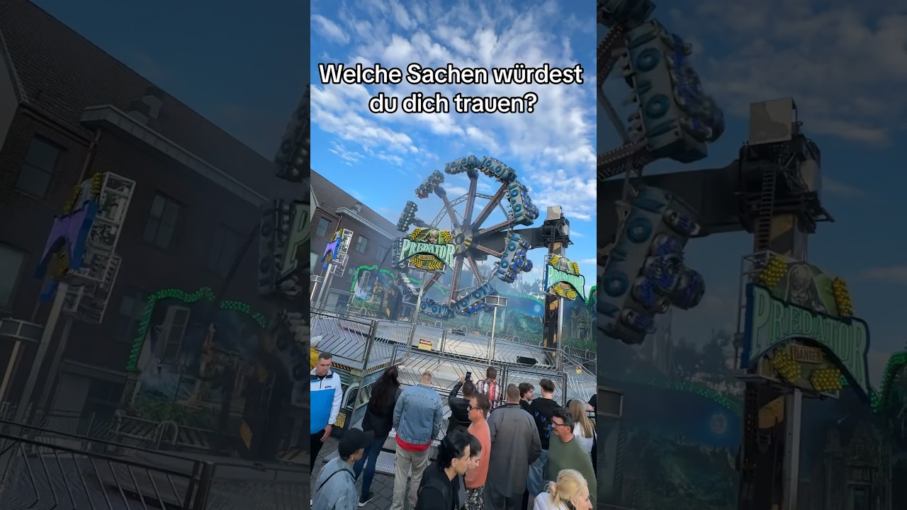 Kirmes Oberhausen Sterkrade 2024 - Welche Sachen traust du dich? 😱 #Fahrgesch&auml;ft #Sterkrade #Kirmes
