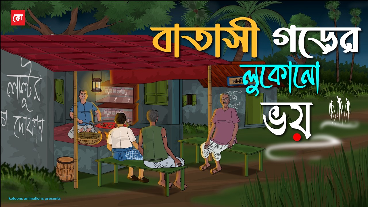 Batasi Gorer Lukono Bhoy - Bhuter Cartoon | Bengali Horror Cartoon | Village Horror Story | Kotoons