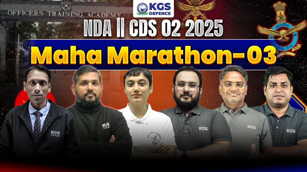 NDA-CDS 02 2025 Maha Marathon - 03 | NDA Marathon 2025 Class | CDS Marathon 2025 Class | KGS Defence